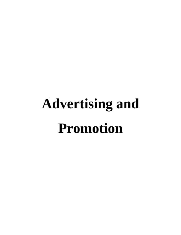 Communication Process in Advertising and Promotion : Assignment_1