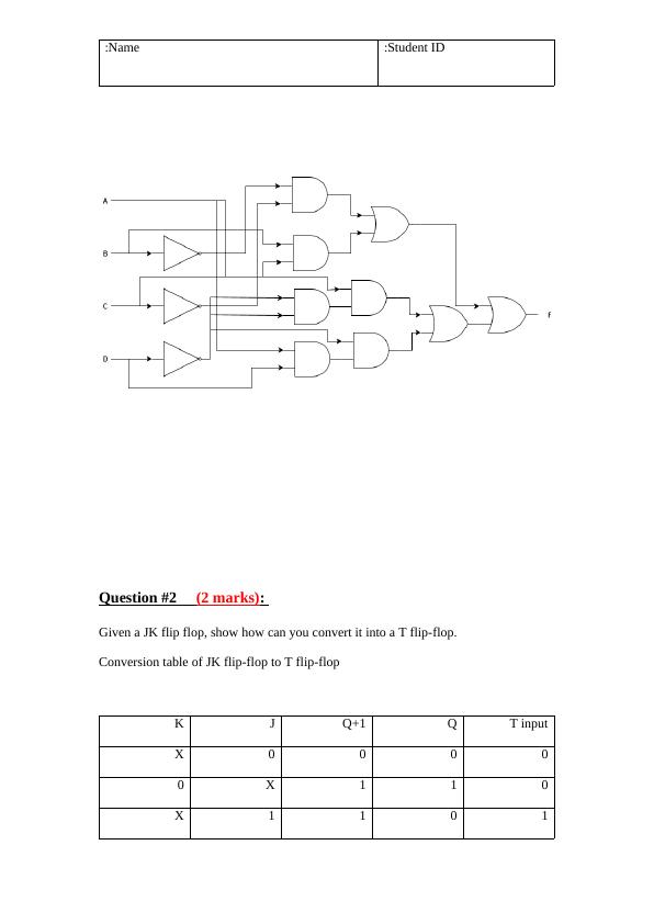 Digital Logic Circuit and Digital Components | Assignment_2