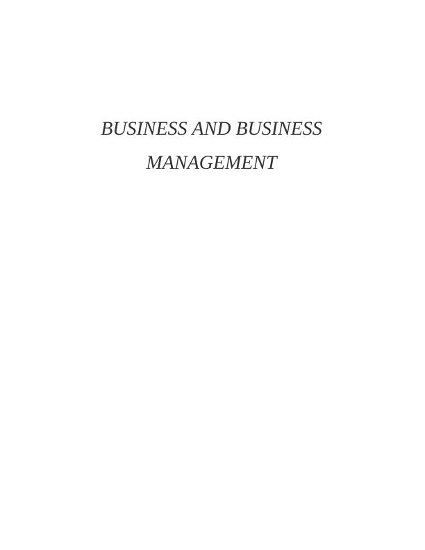 Assignment - Business Management_1