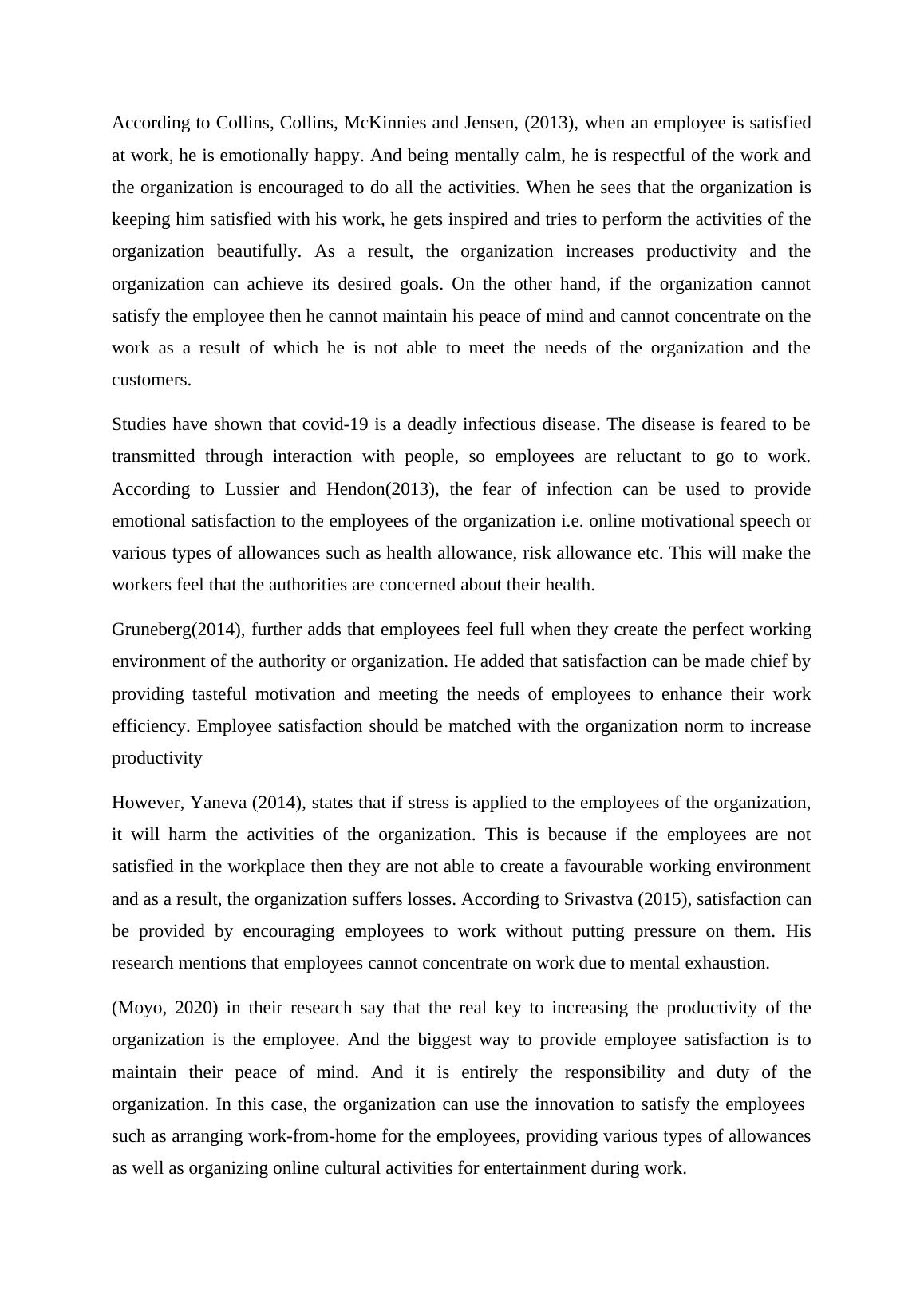 Case Study Employee Satisfaction with the Crown Oil Energy Company Pdf