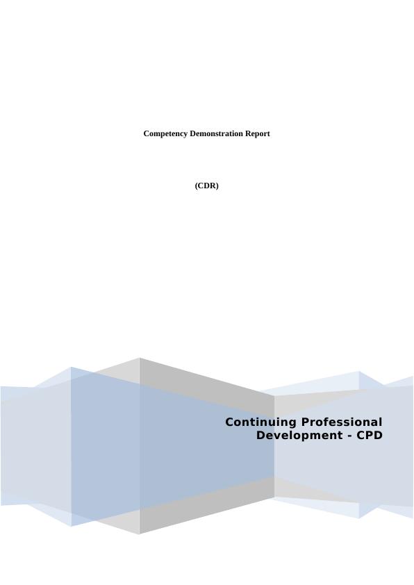 Competency Demonstration Report Overview_1