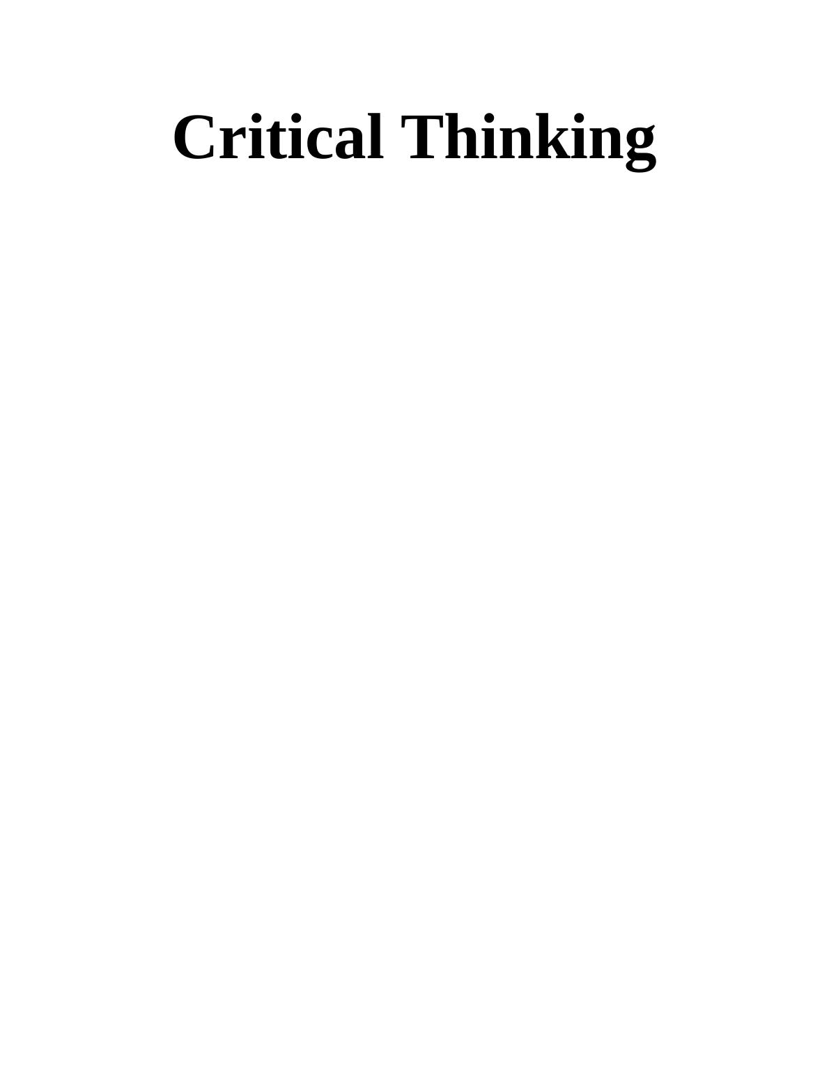 janiola bernard improving critical thinking