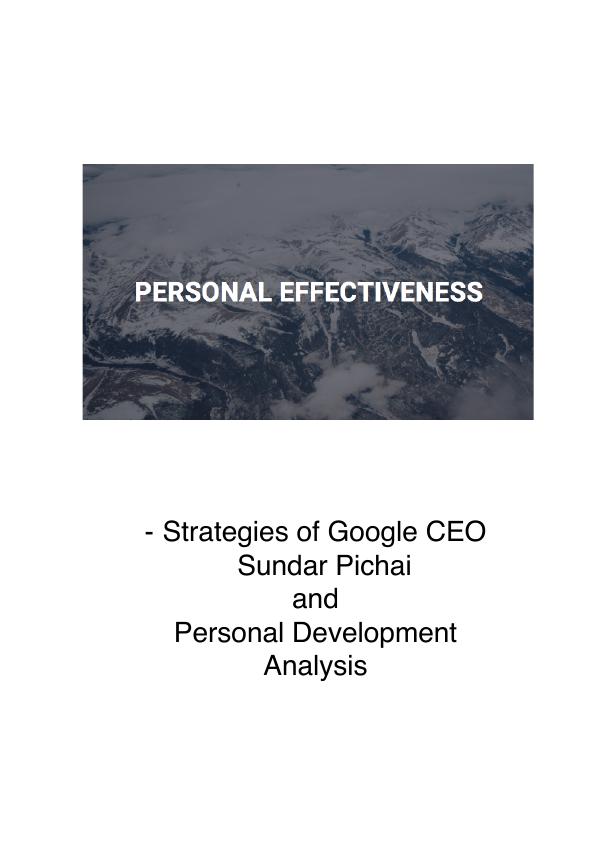 Personal Effectiveness - Sundar Pichai (CEO At Google)_2