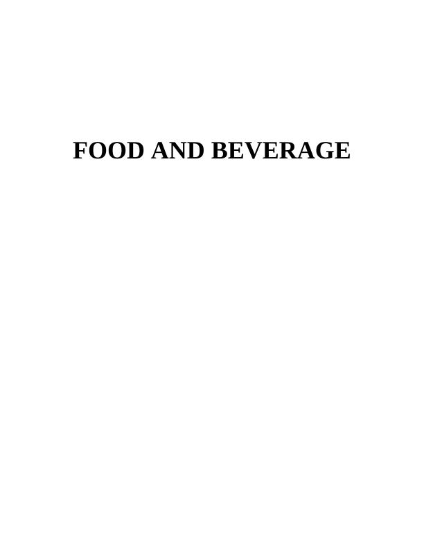 Food and Beverage Services - Operations_1