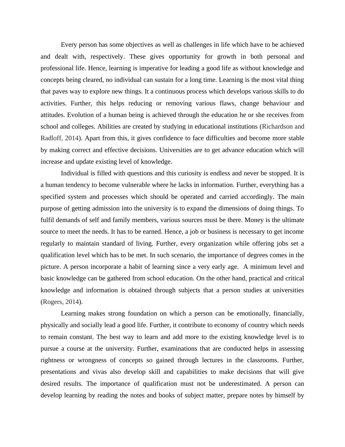 Personal and Professional Life: Essay_2