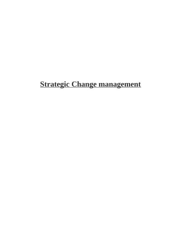 Strategic Change management -  HSBC bank_1