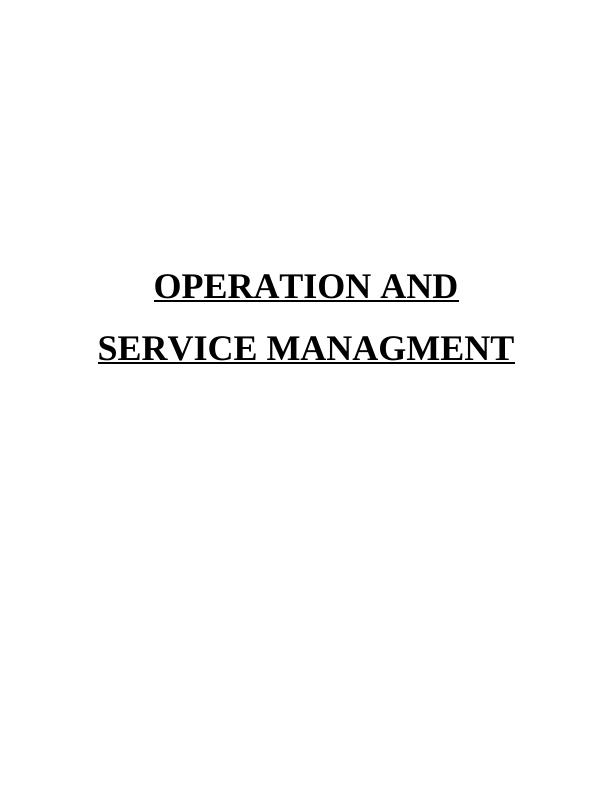 Operation and Service Management in Tesco_1