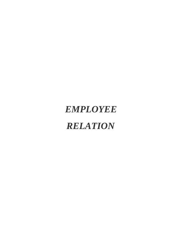 Employee Relations in Waitrose : Report_1