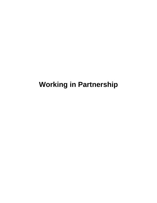 Working in Partnership Assignment (Solution)_1