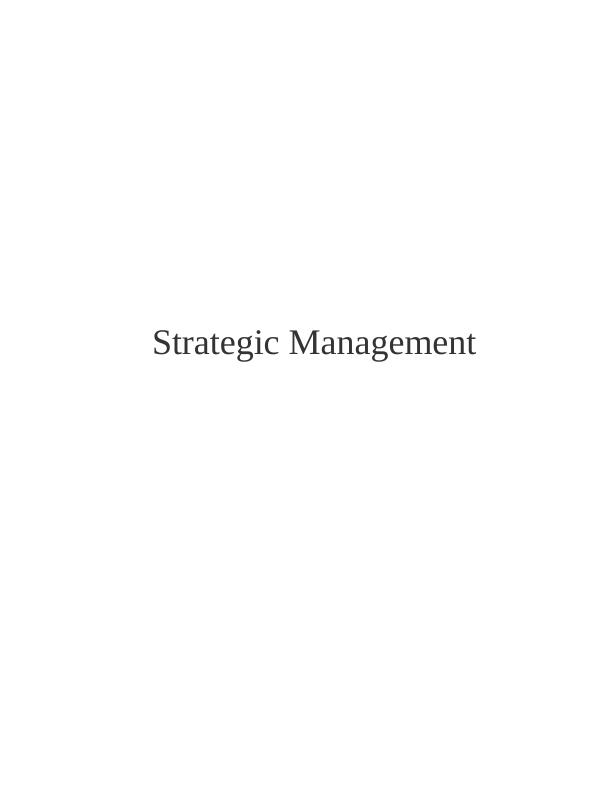 Report On Zara -  Strategic Management For Fulfillment Of Objectives_1