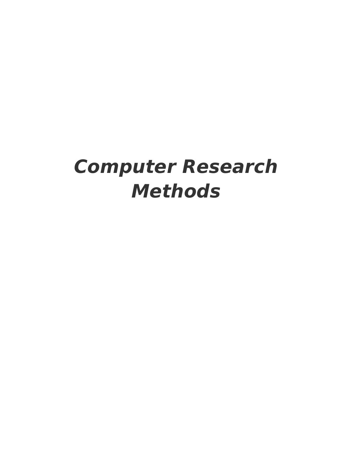 computer research assignment