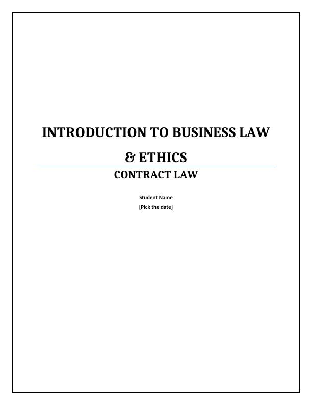 Business Law and Ethics Program_1