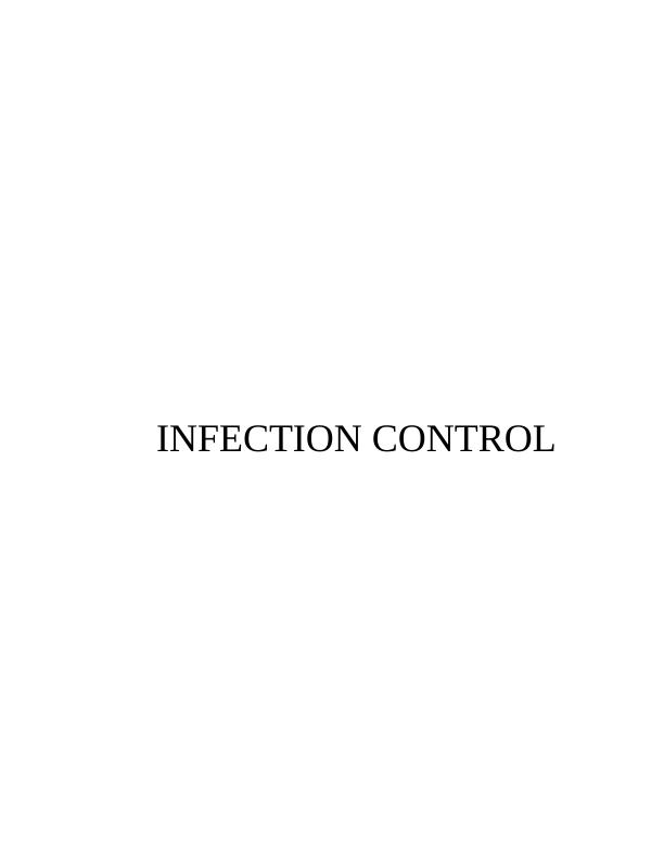 Assignment : Infection Control_1