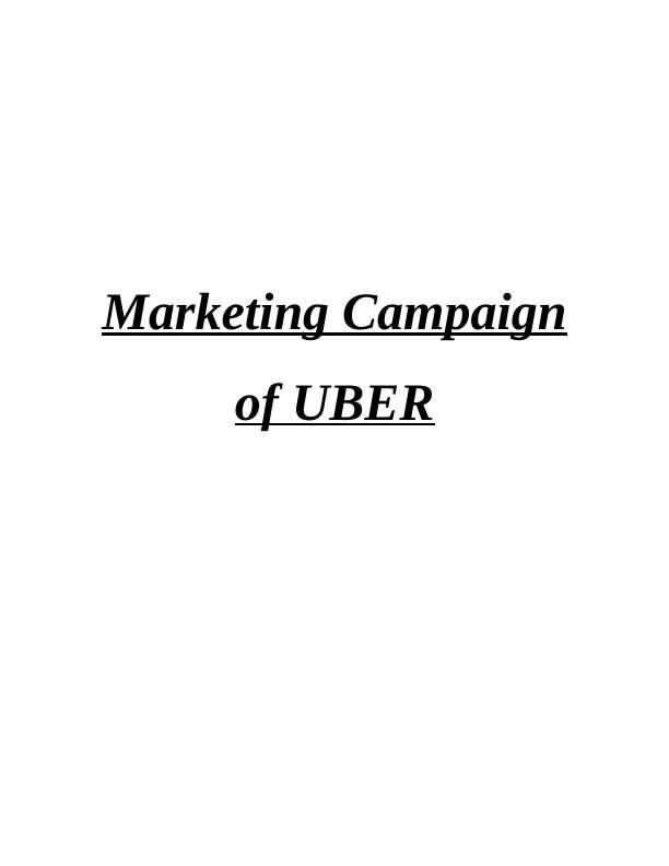Marketing Campaign of UBER_1