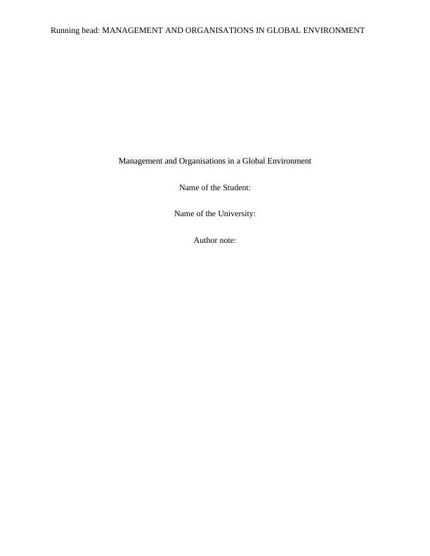 HI6005, Management & Organisations in a Global Environment_1