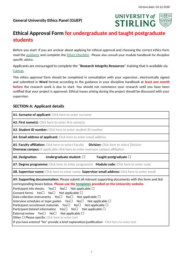 Ethical Approval Form for Undergraduate and Taught Postgraduate Students_1