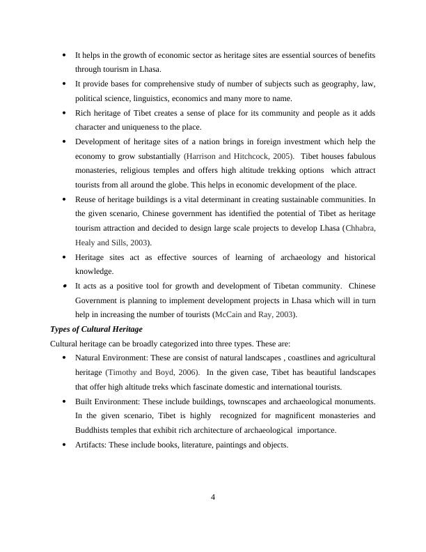(Solved) Heritage and Cultural Tourism Management : Assignment_4