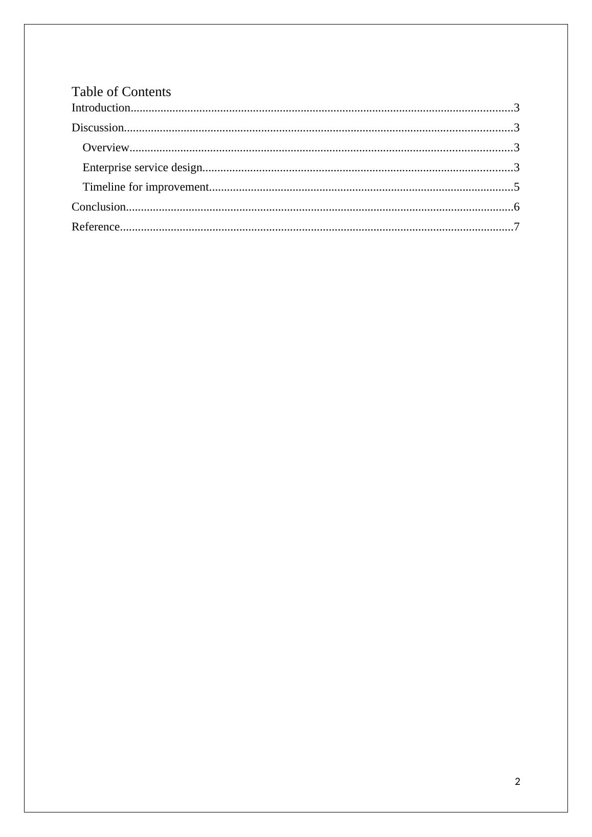 PROPOSAL FOR DESIGN LAYOUT Managing Service-based Industries