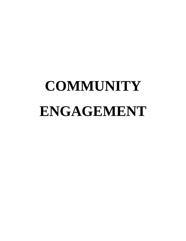 Community Engagement: Analysis, Stakeholder Participation, and Recommendations_1