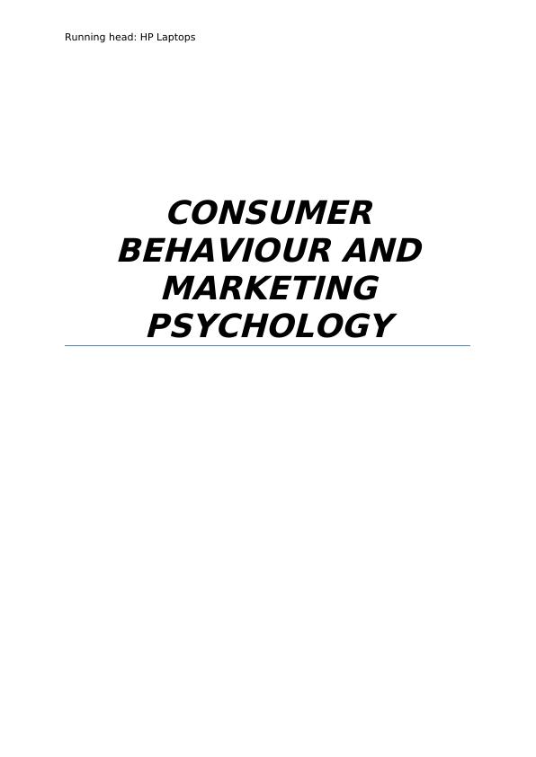 Consumer Behaviour and Marketing Psychology of HP Laptops_1