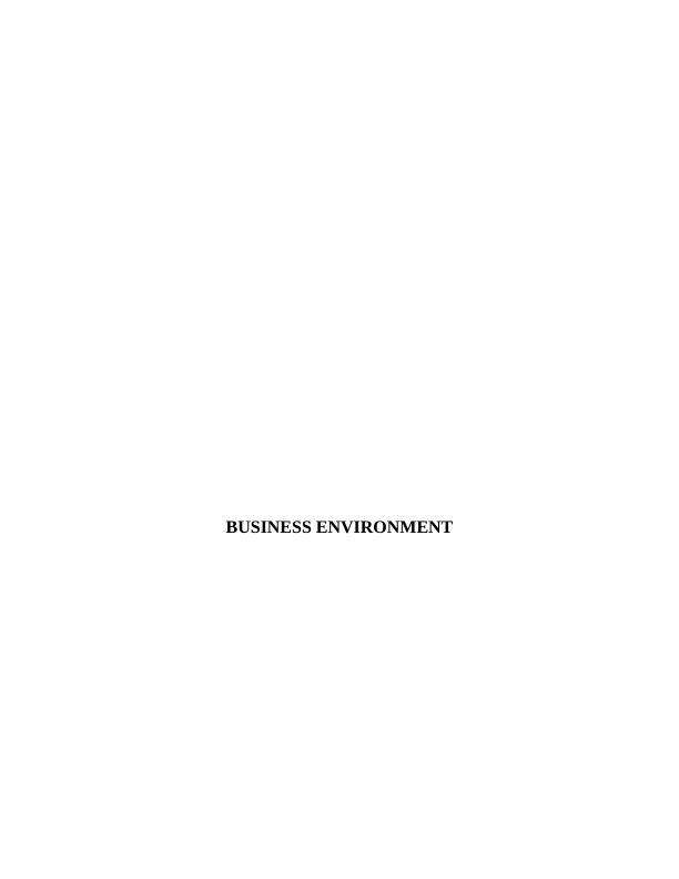 Business Environment of Primark : Case Study_1