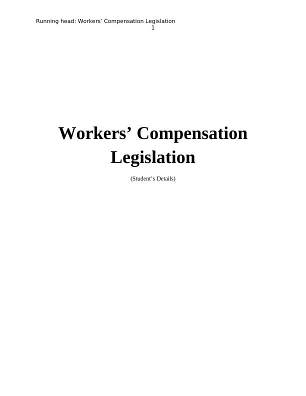 Workers’ Compensation Legislation_1