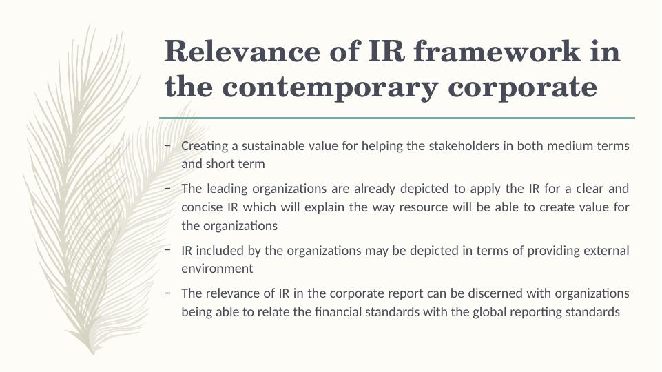 Integrated Reporting Integrated Reporting (IR) Framework in the Contemporary Corporate - Contribution to Sustainability, Governance and Brand Value_3
