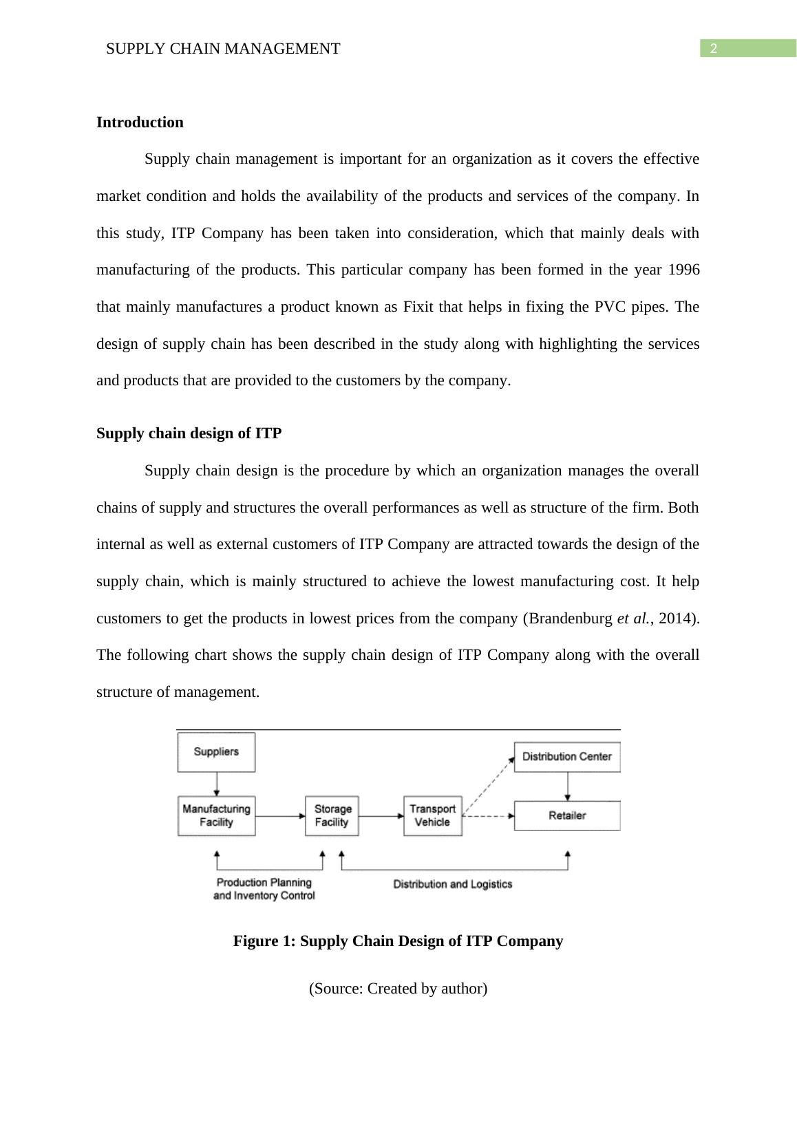 case study about supply chain management