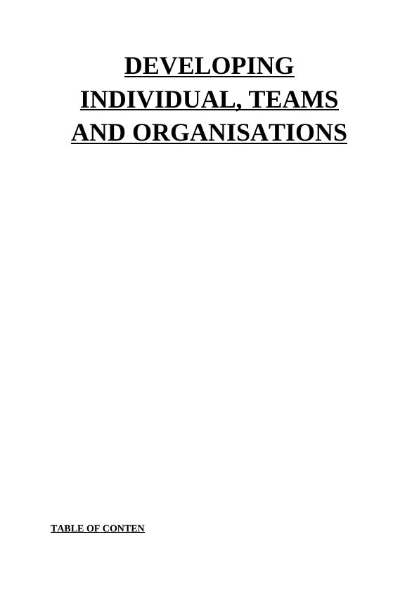 Developing Individual, Teams and Organisations & KSB_1