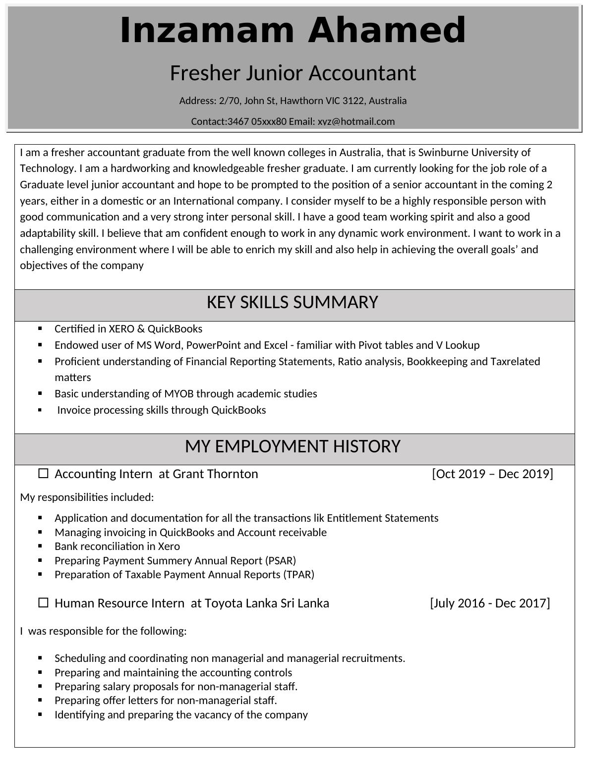 fresher-junior-accountant-australia-resume-powerpoint-presentation-2022