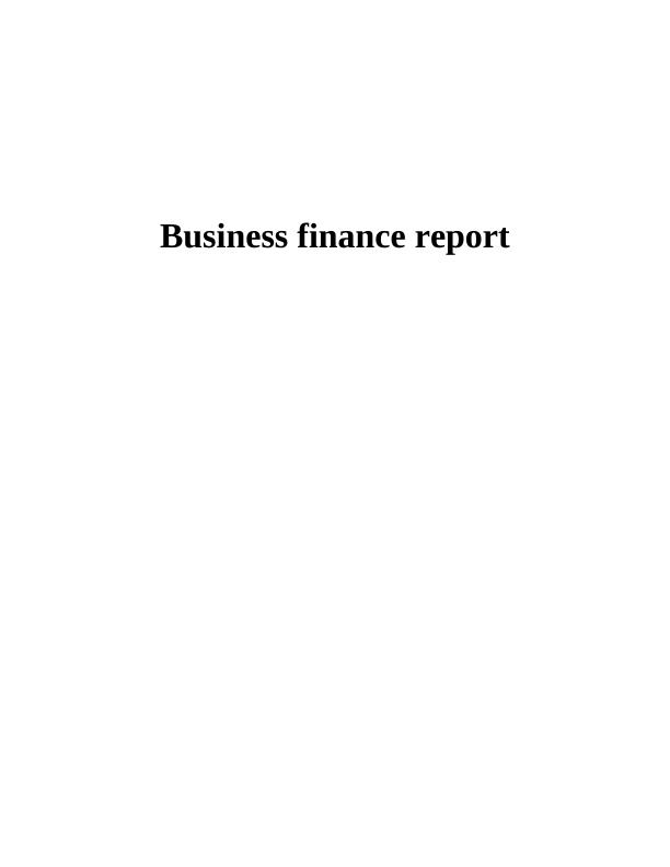 Business Finance Report_1