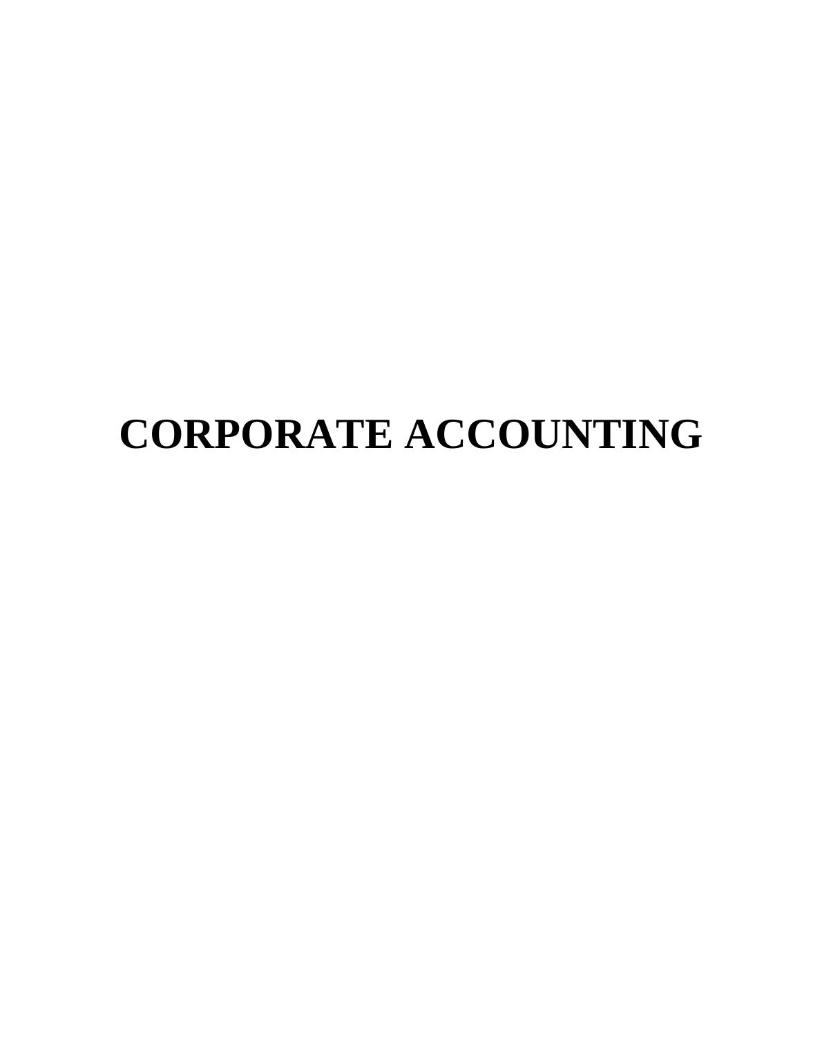 HI5020 Corporate Accounting: Doc_1