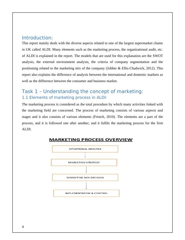 Report On ALDI UK- Marketing Process, Organizational Audit, SWOT_4