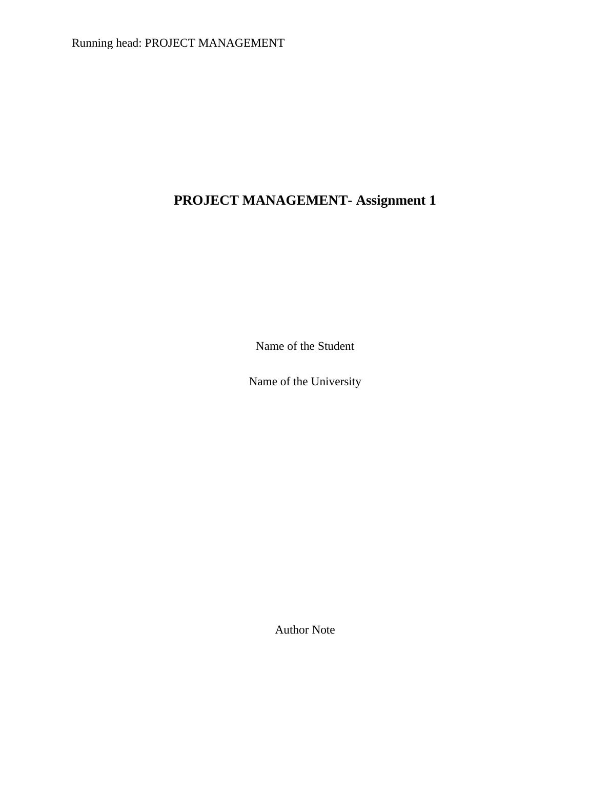 ASSIGNMENT ABOUT PROJECT MANAGEMENT._1