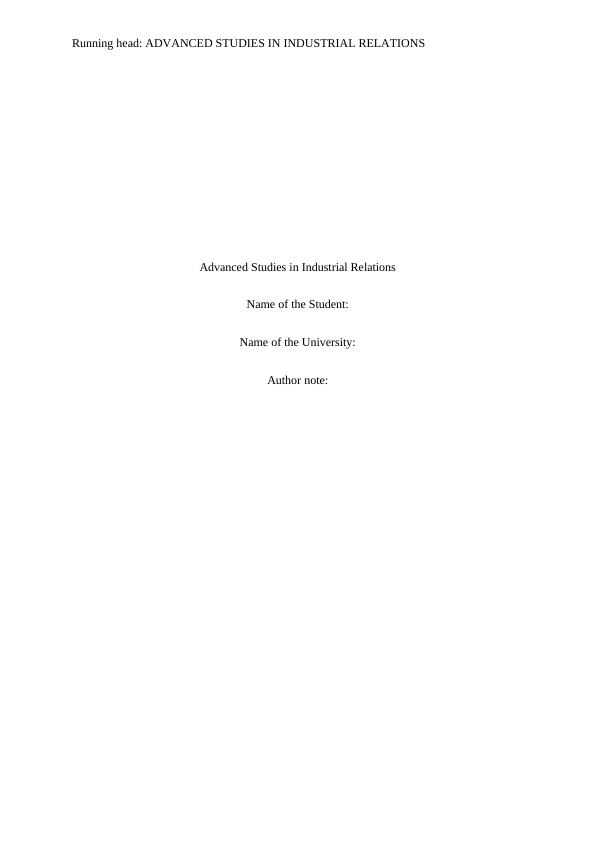HRM523  Advanced Studies in Industrial Relations_1