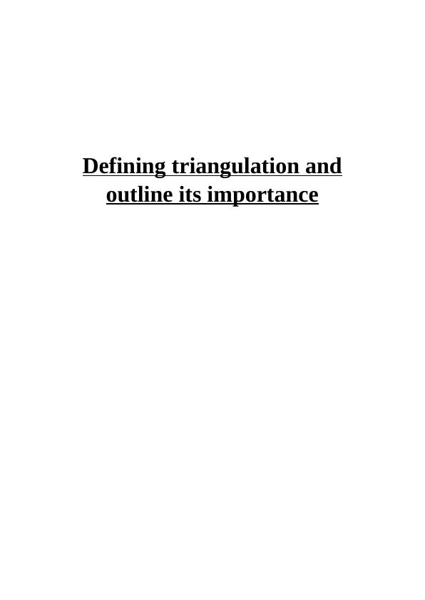 Defining triangulation and outline its importance_1