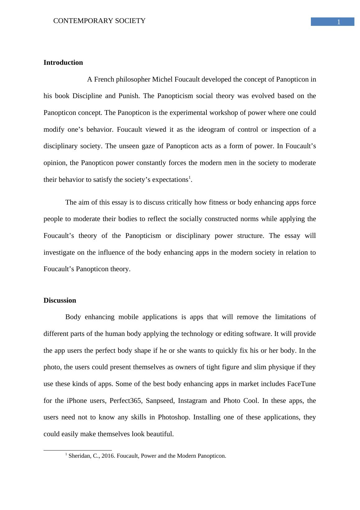 Реферат: Panoptic Discipline Essay Research Paper In Michael