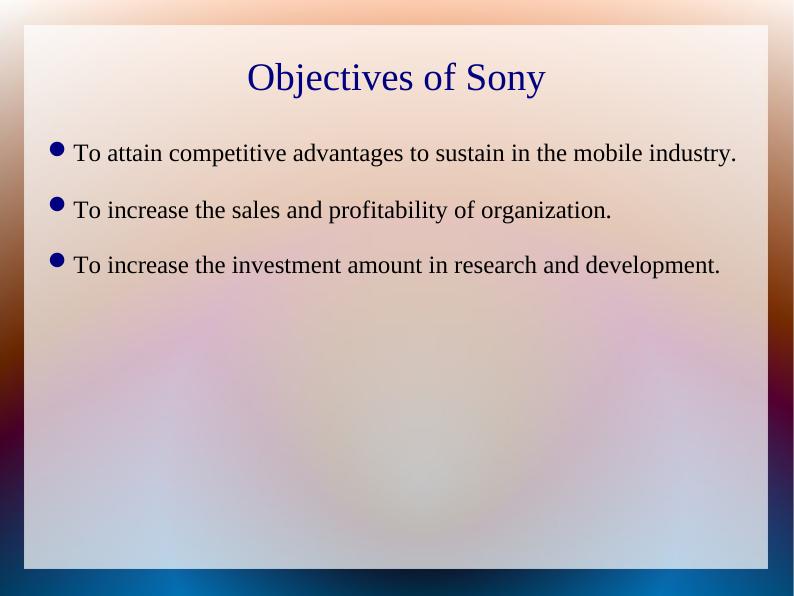 Strategic Planning Process and Analysis of Sony Mobile Corporation_6