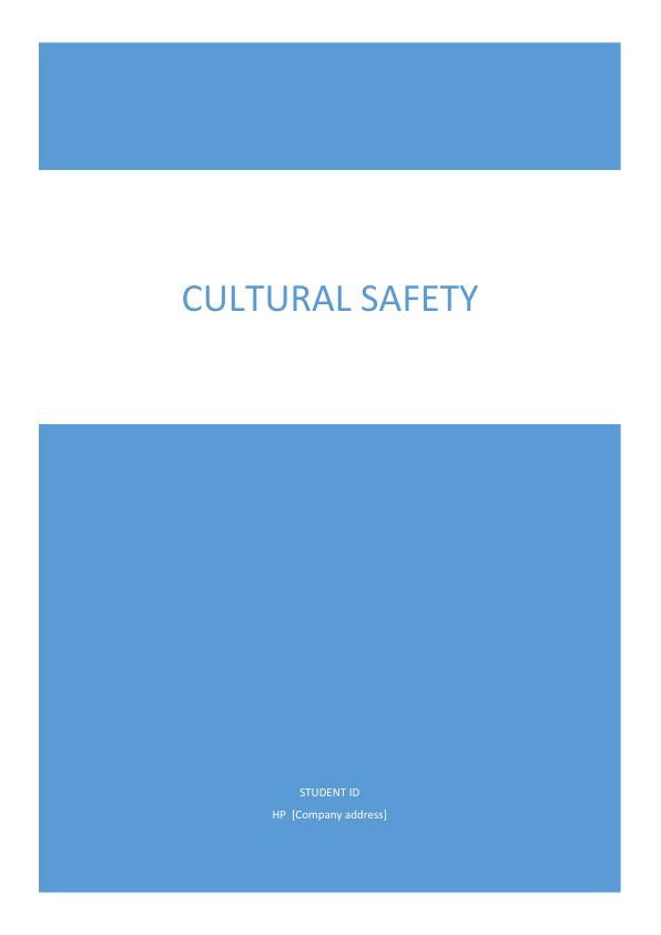 cultural safety nursing essay