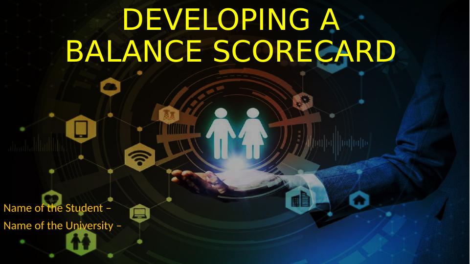 Developing a Balance Scorecard_1