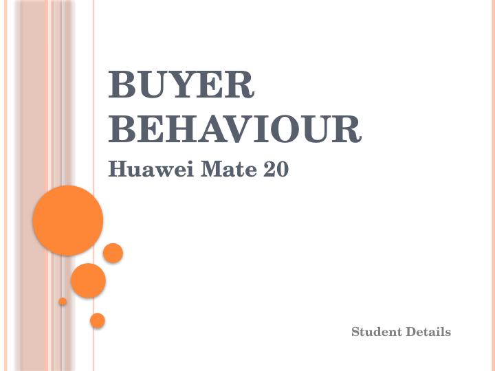 Buying Behaviour of Huawei Mate 20_1