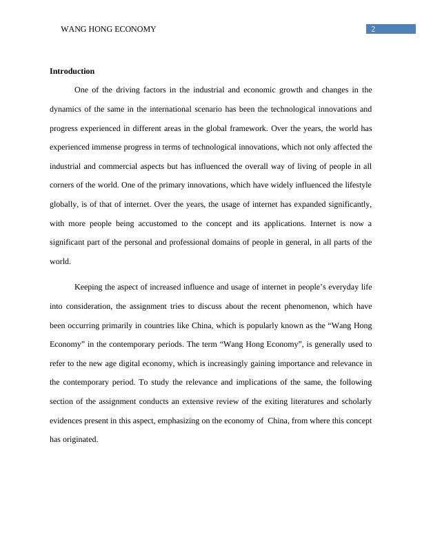 Economics Assignment: Wang Hong Economy_3