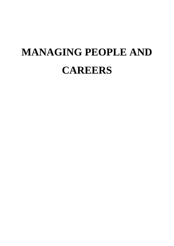 Managing People and Careers Assignment (Doc)_1