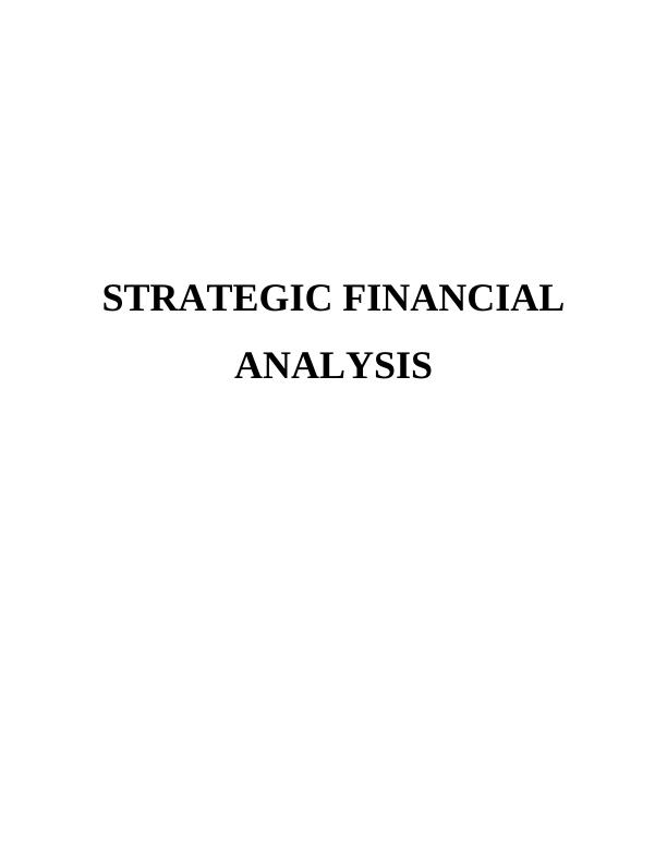 Strategic financial analysis and its importance_1