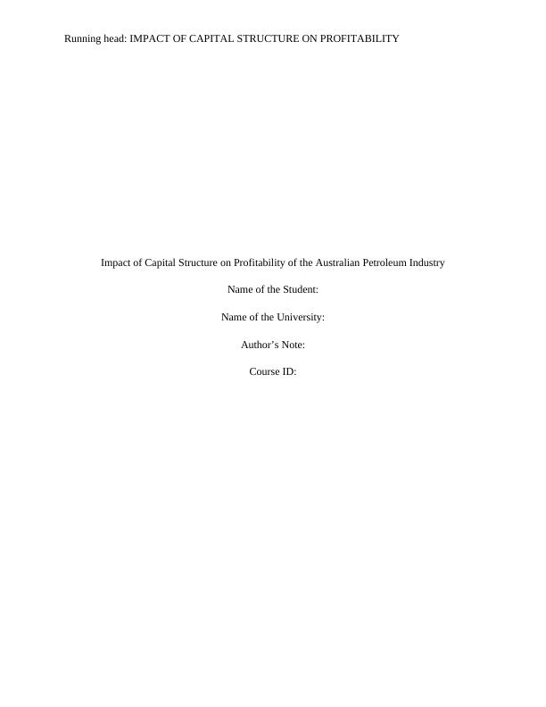 Impact of capital structure on profitability PDF_1