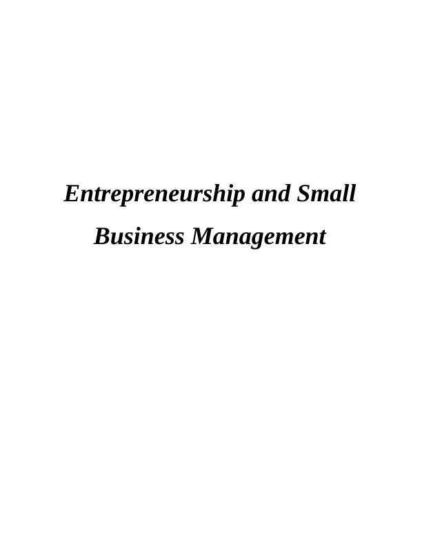 Different types of Entrepreneurial Ventures - Assignment_1