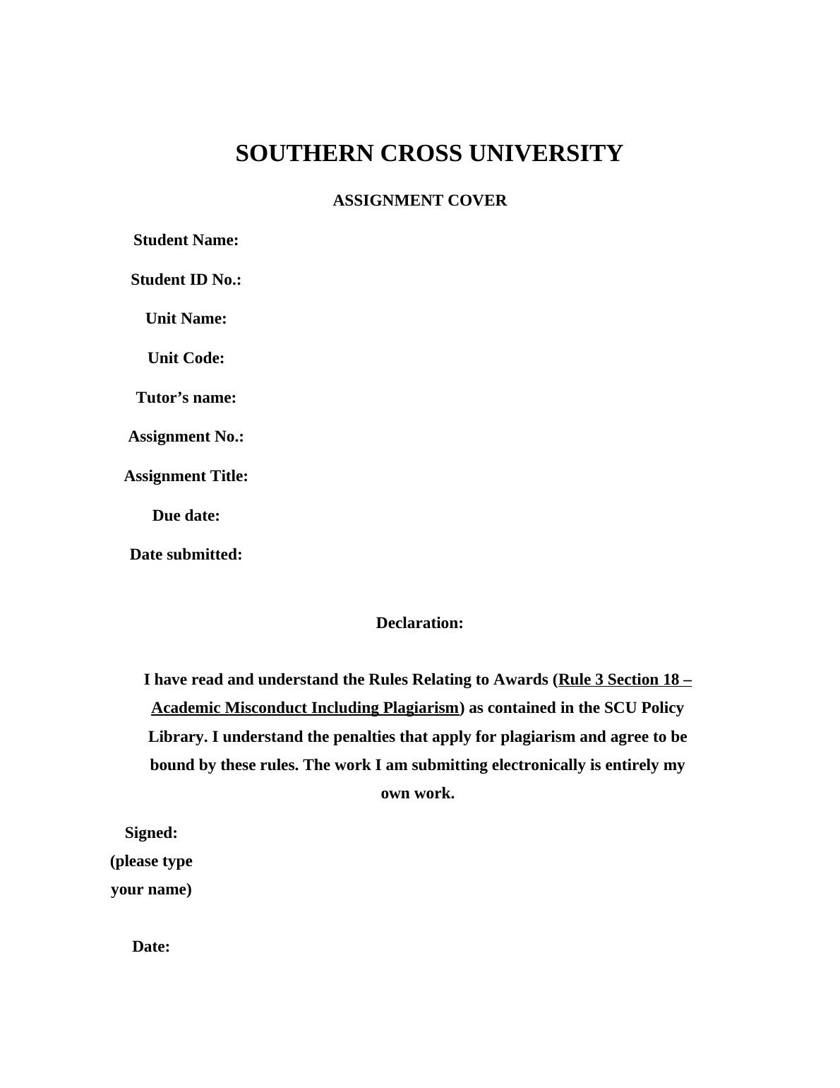 Southern Cross University - Case Study