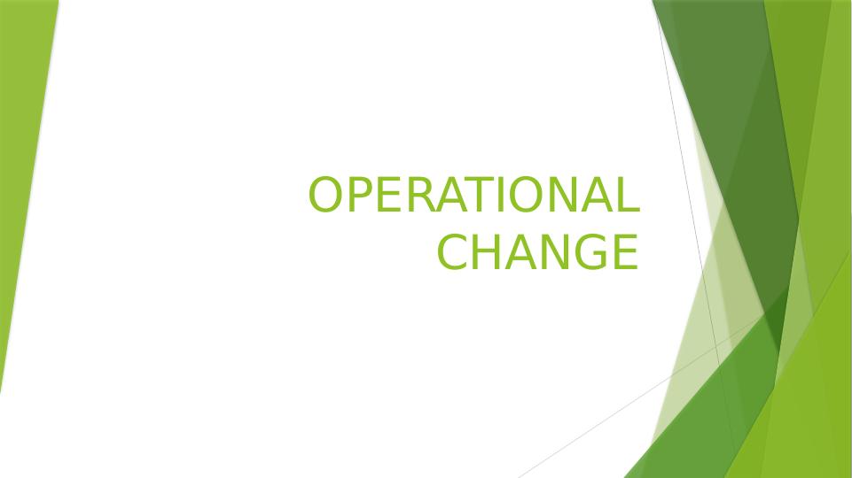 Operational Change: Change Management Plan and Communication & Education Plan_1