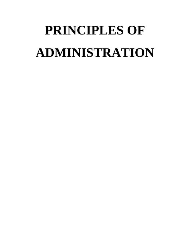 Principles of Administration Essay 4Com Plc_1