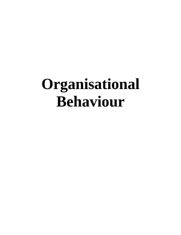 Organisational Behaviour Analysis - Tesco_1
